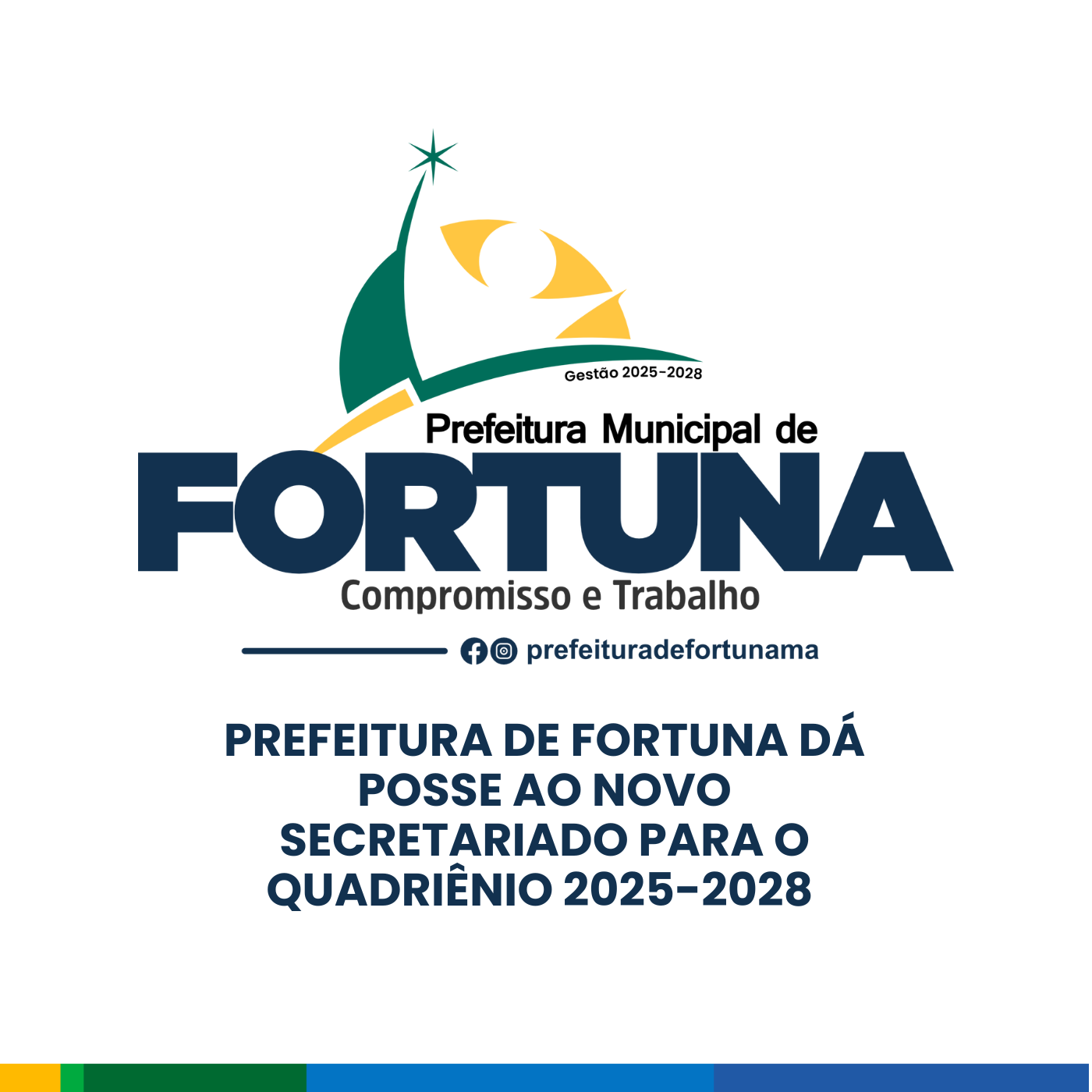 Prefeitura de Fortuna dá posse ao novo secretariado para o quadriênio 2025-2028
