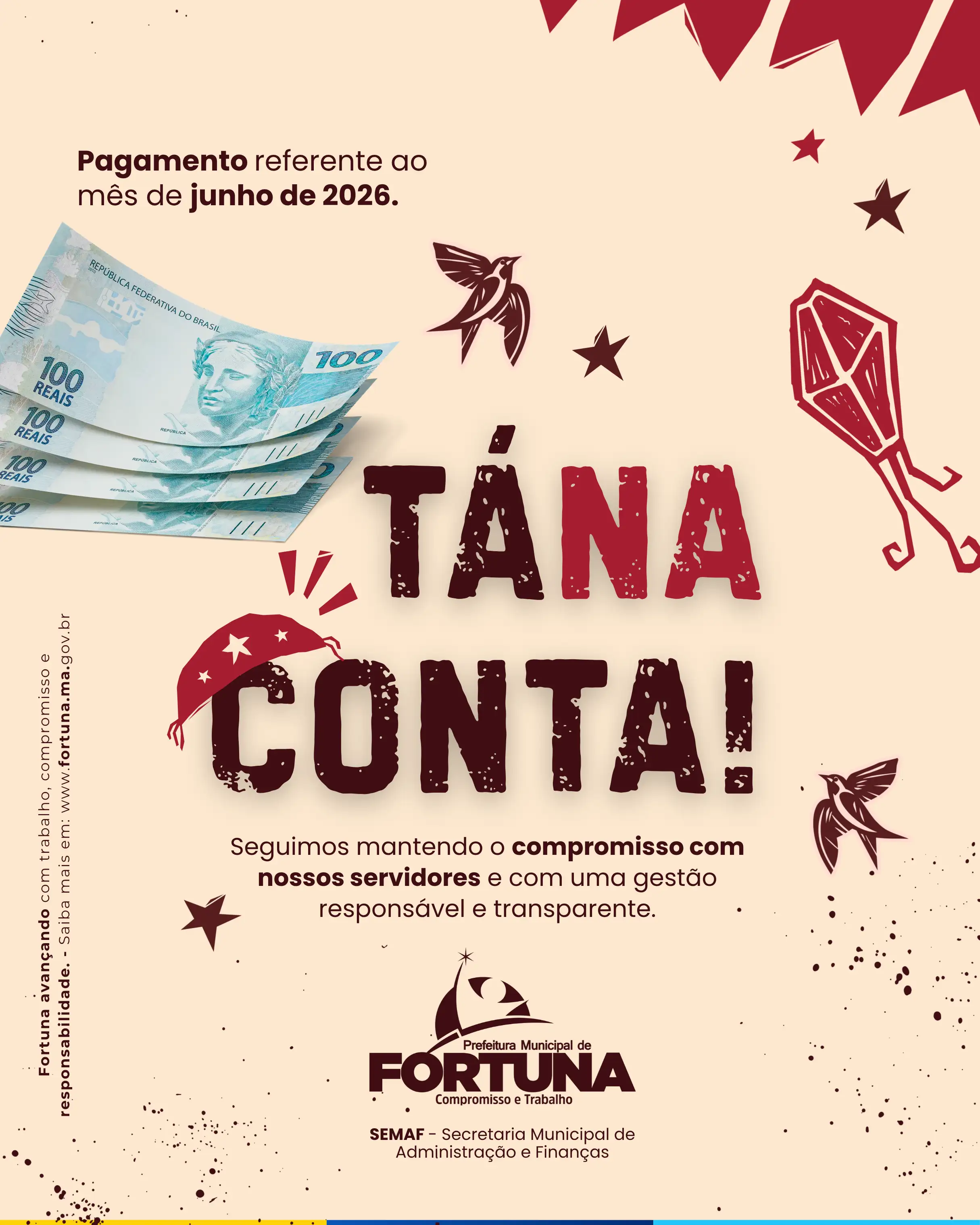 ALÔ SERVIDOR, tá na conta!