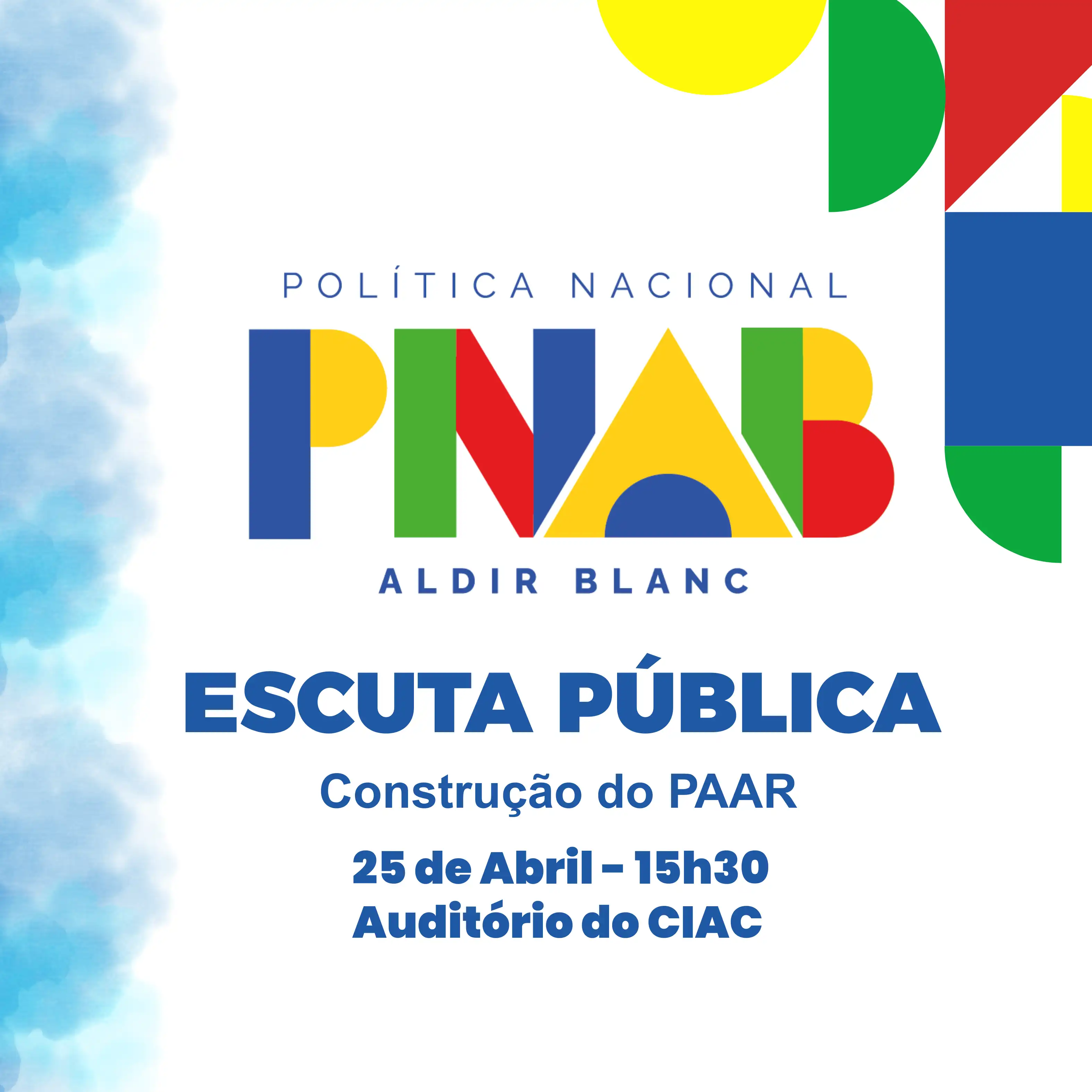 ESCUTA PÚBLICA — PNAB Aldir Blanc 2025