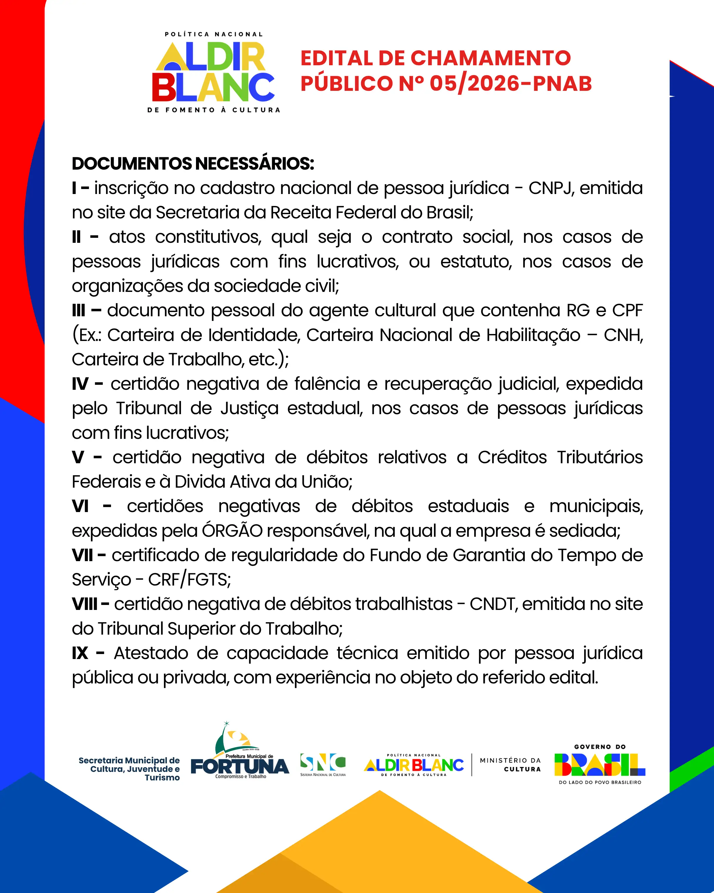 Foto 5 – EDITAL ABERTO | PNAB 2026
