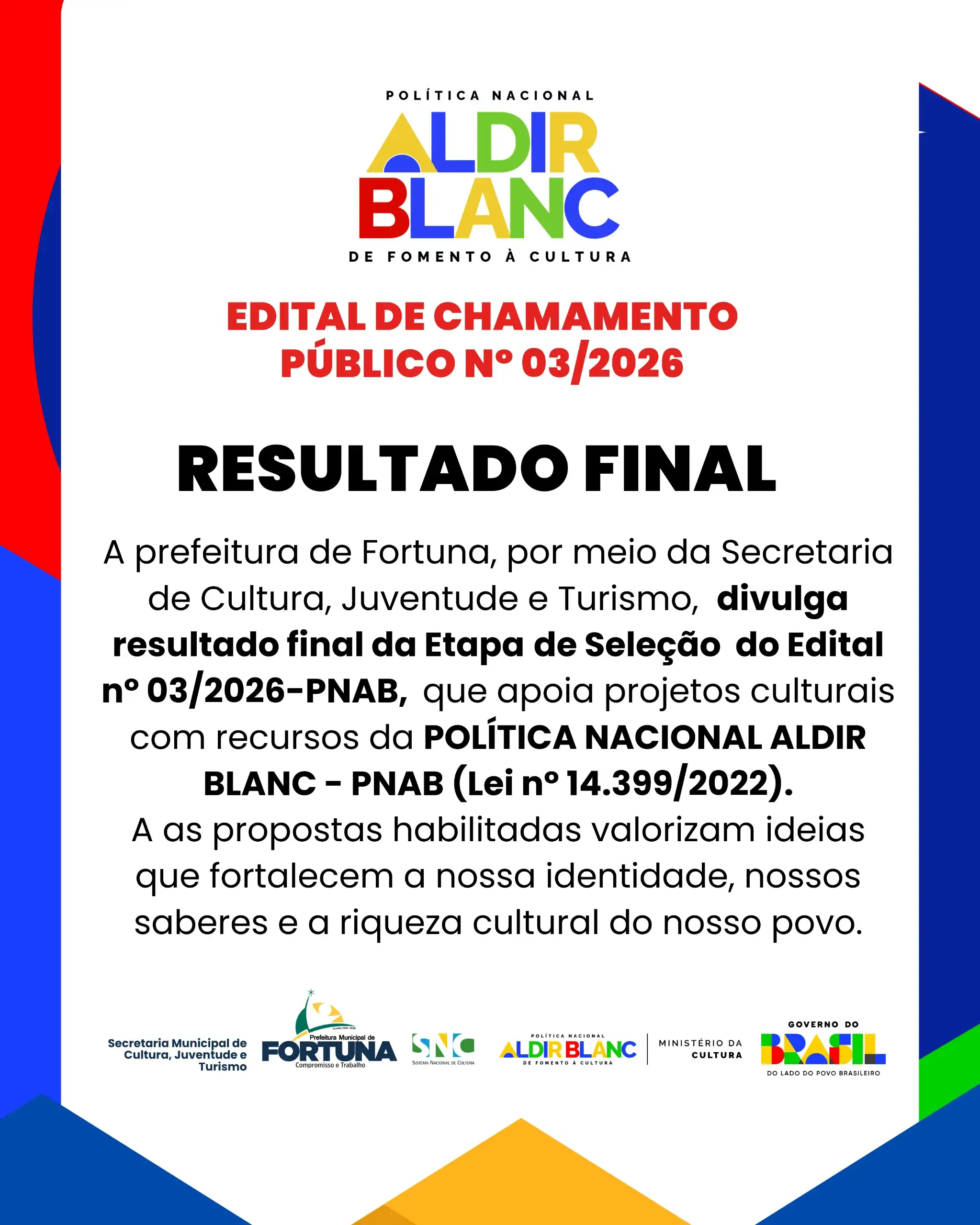 RESULTADO FINAL | ETAPA DE SELEÇÃO