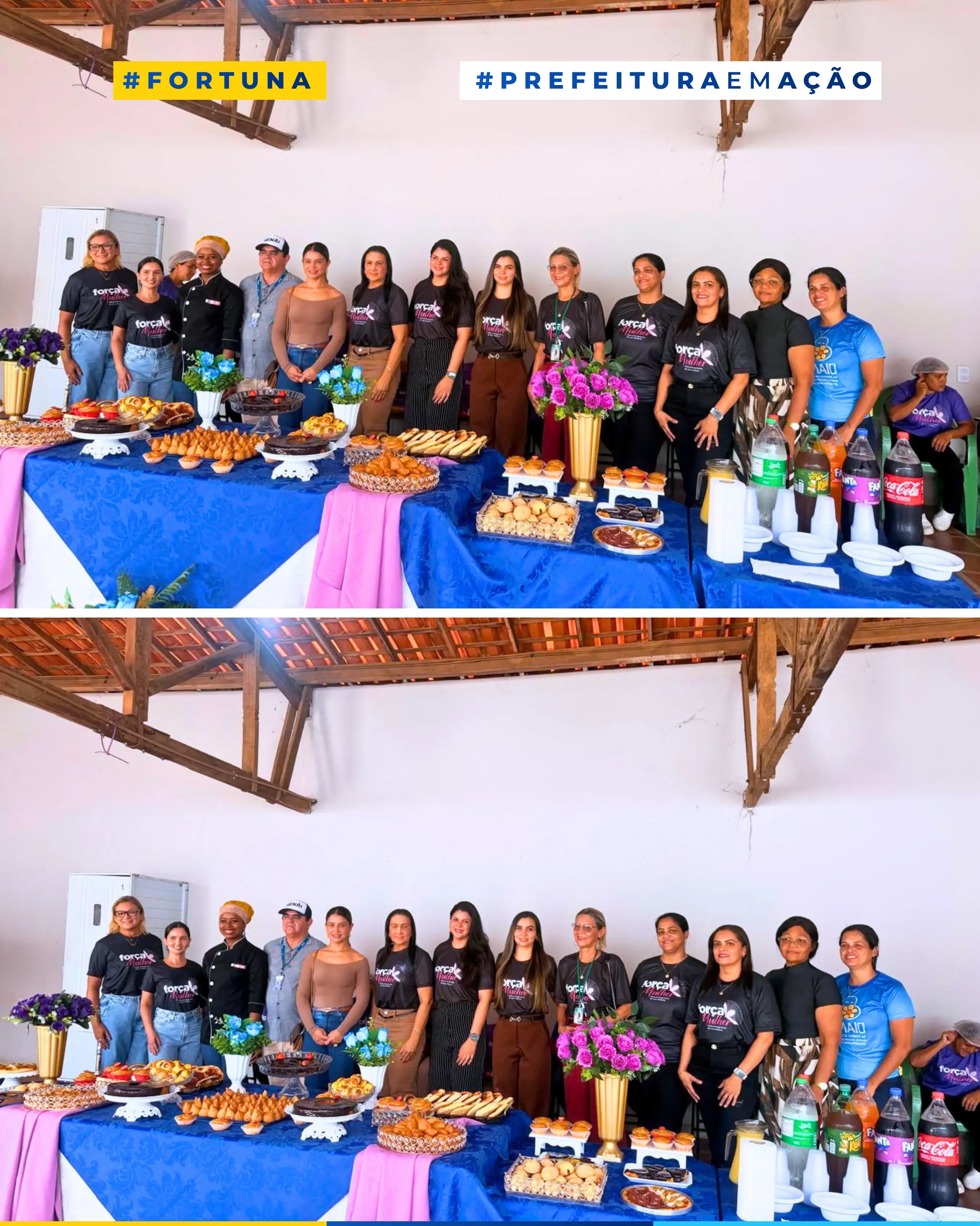 Foto 1 – Prefeitura de Fortuna promove encerramento do Programa Força Mulher com formação em doces e salgados