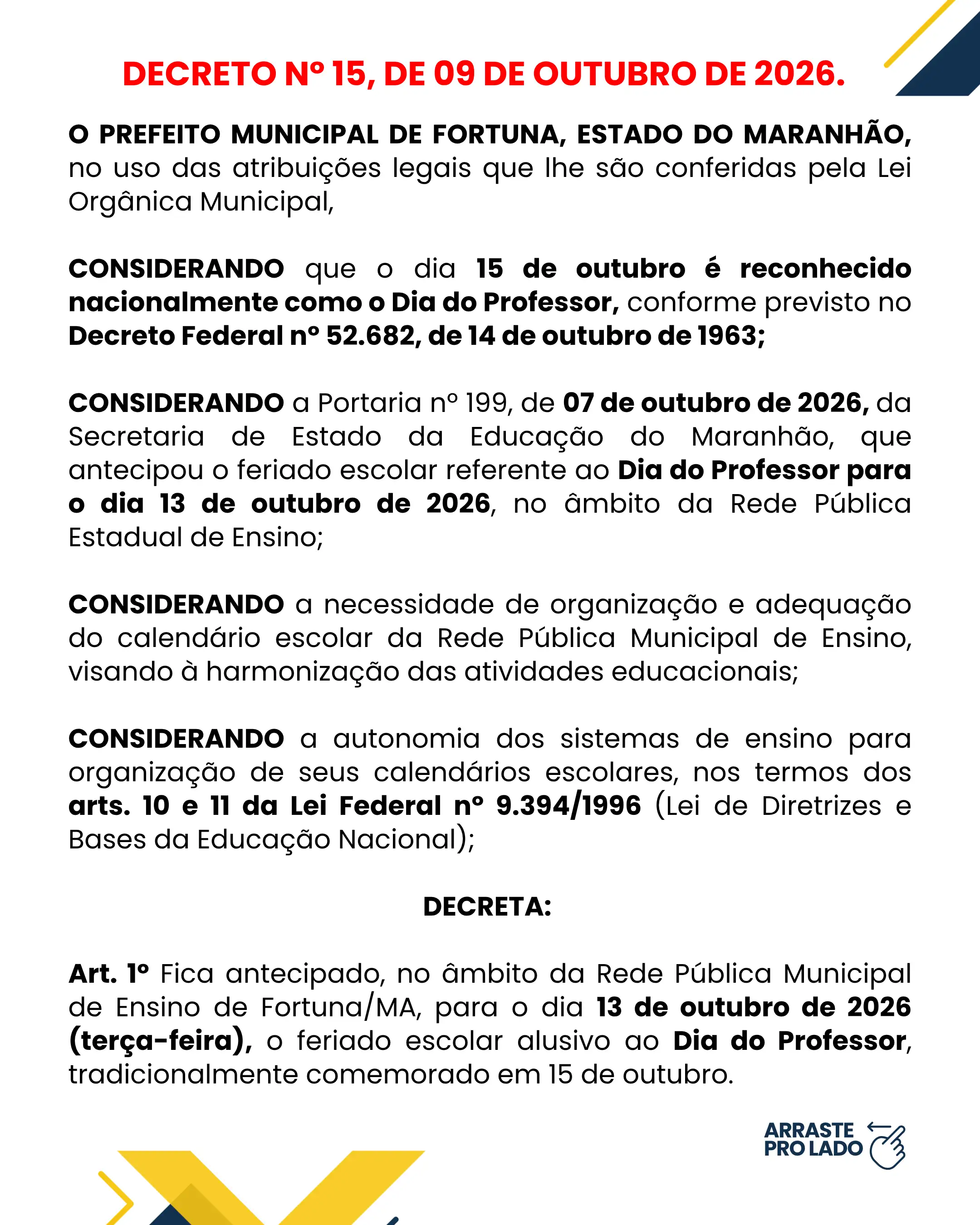 Foto 1 – COMUNICADO OFICIAL