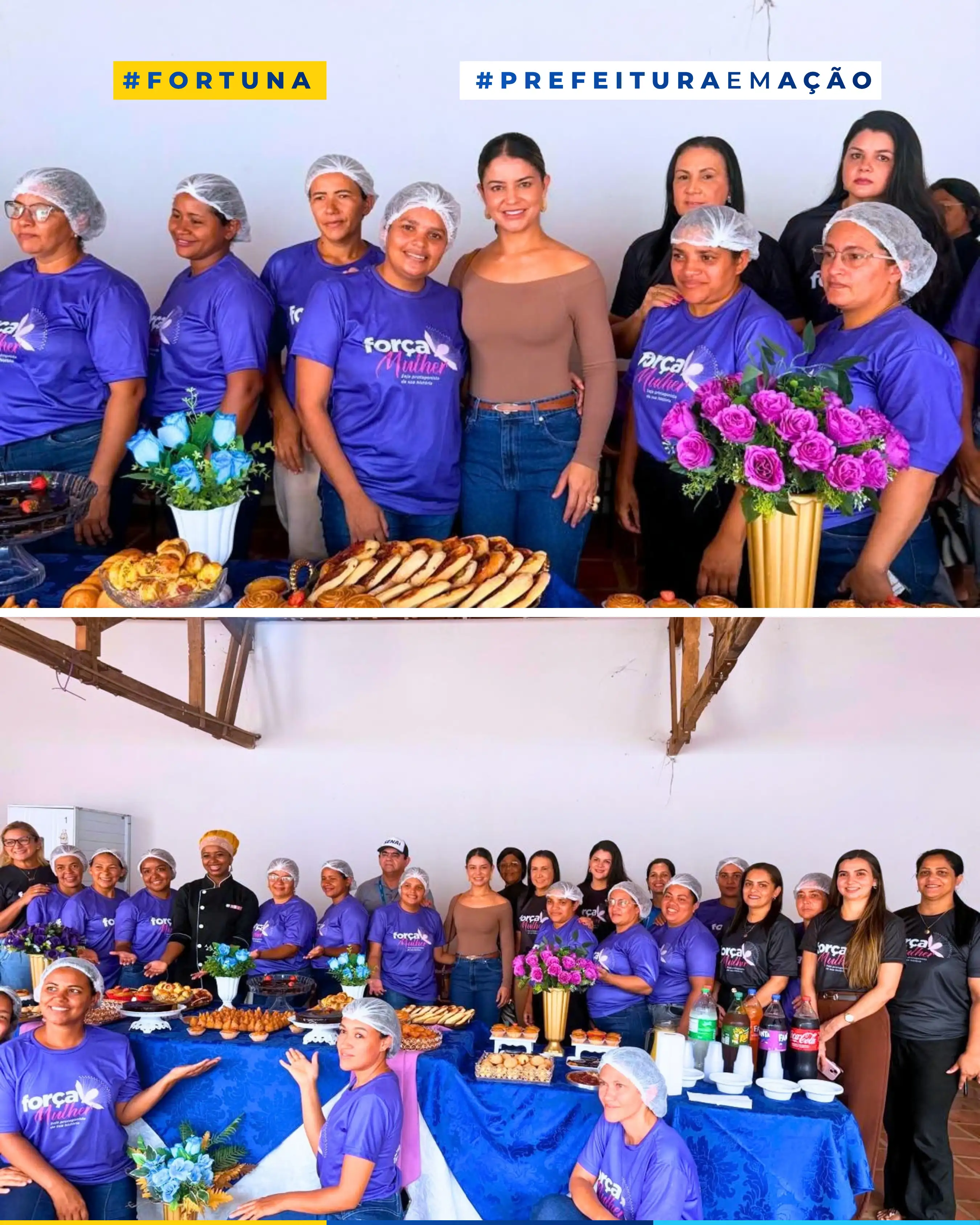 Foto 2 – Prefeitura de Fortuna promove encerramento do Programa Força Mulher com formação em doces e salgados