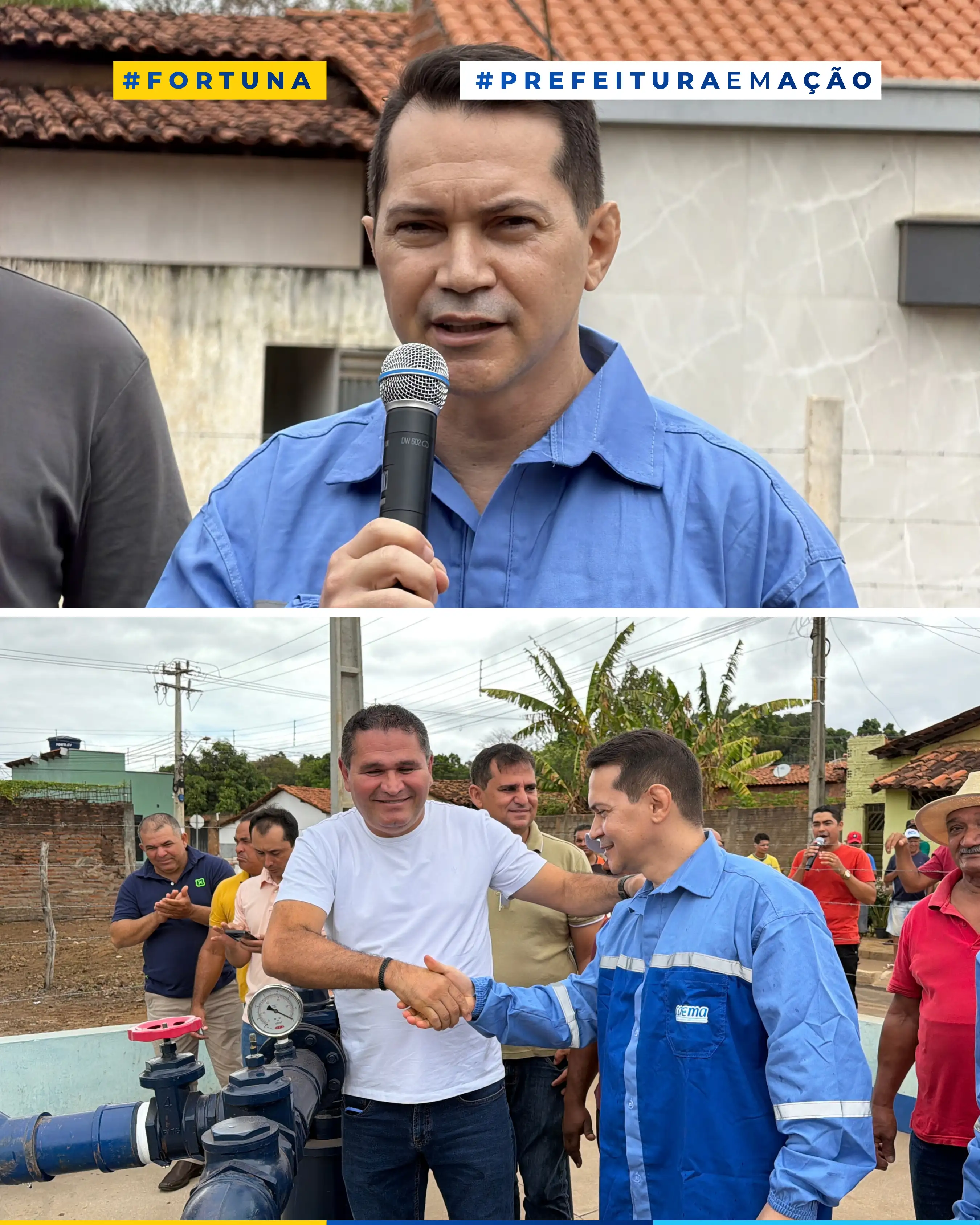 Foto 3 – FORTUNA INAUGURA POÇO ARTESIANO COM VAZÃO DE 100 MIL LITROS POR HORA