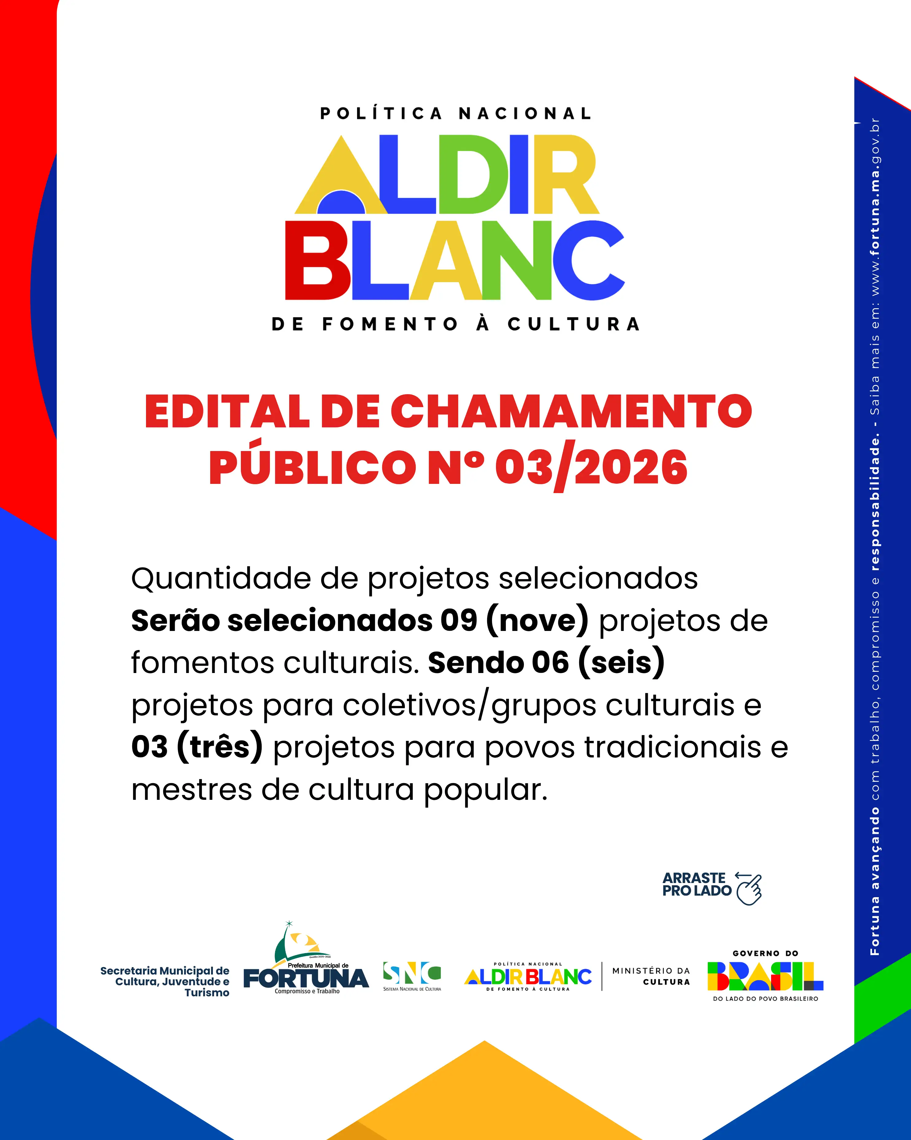 EDITAL DE CHAMAMENTO PÚBLICO Nº 03/2026