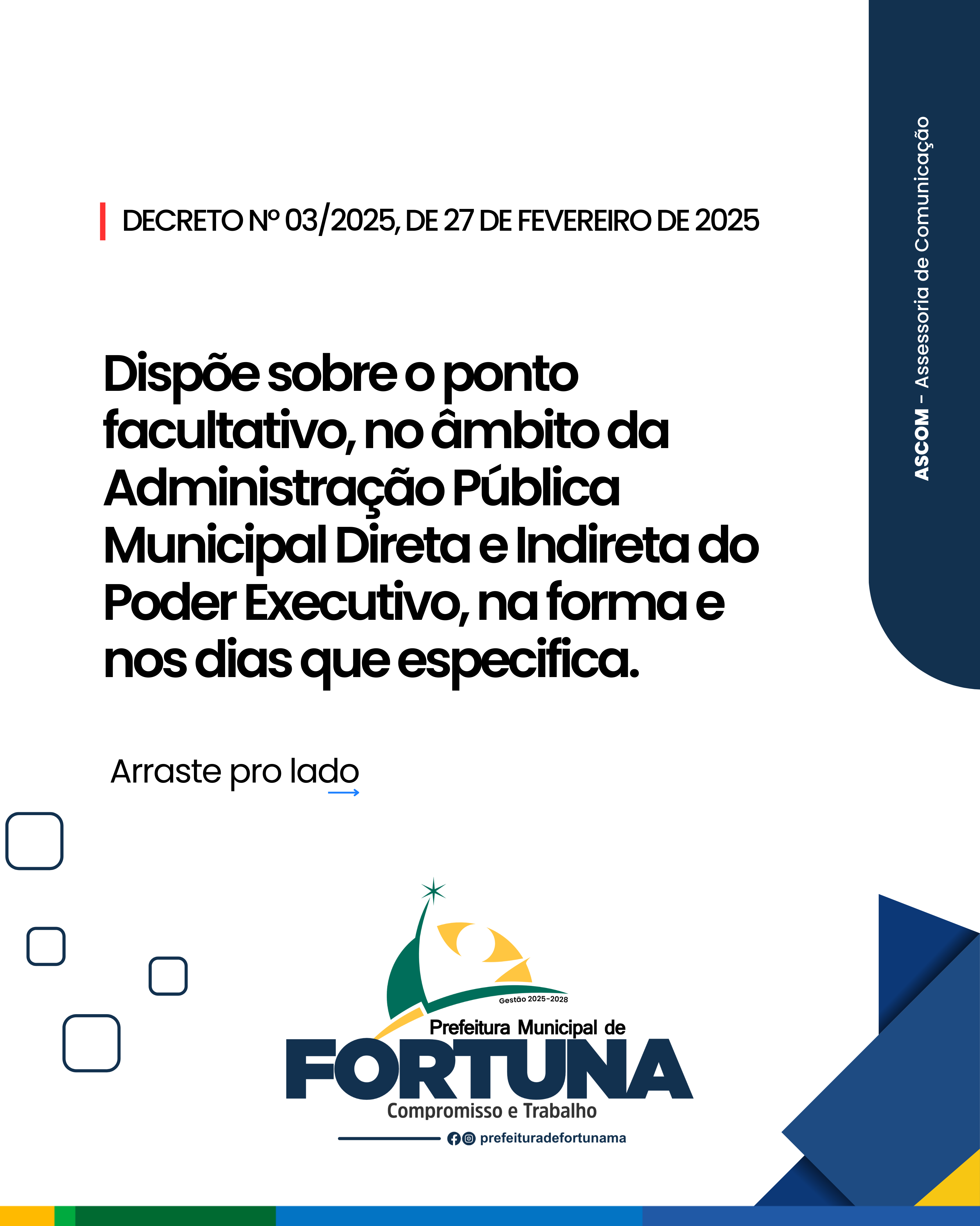 DECRETO Nº 03/2025, DE 27 DE FEVEREIRO DE 2025