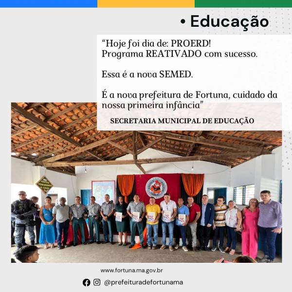 Prefeitura de Fortuna e Polícia Militar do Maranhão realizam aula inaugural do Proerd para alunos da rede pública de ensino